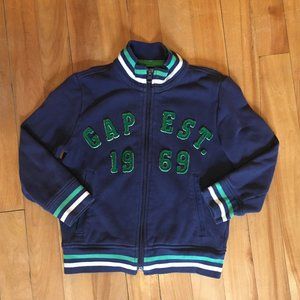 GAP 1969 Boys navy zip up sweater jacket size 4-5